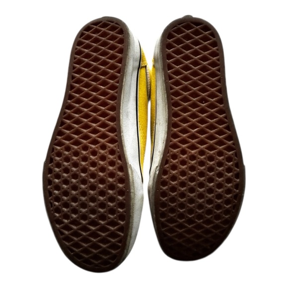 Vans Yellow and White Women's Sneakers - Picture 7 of 7